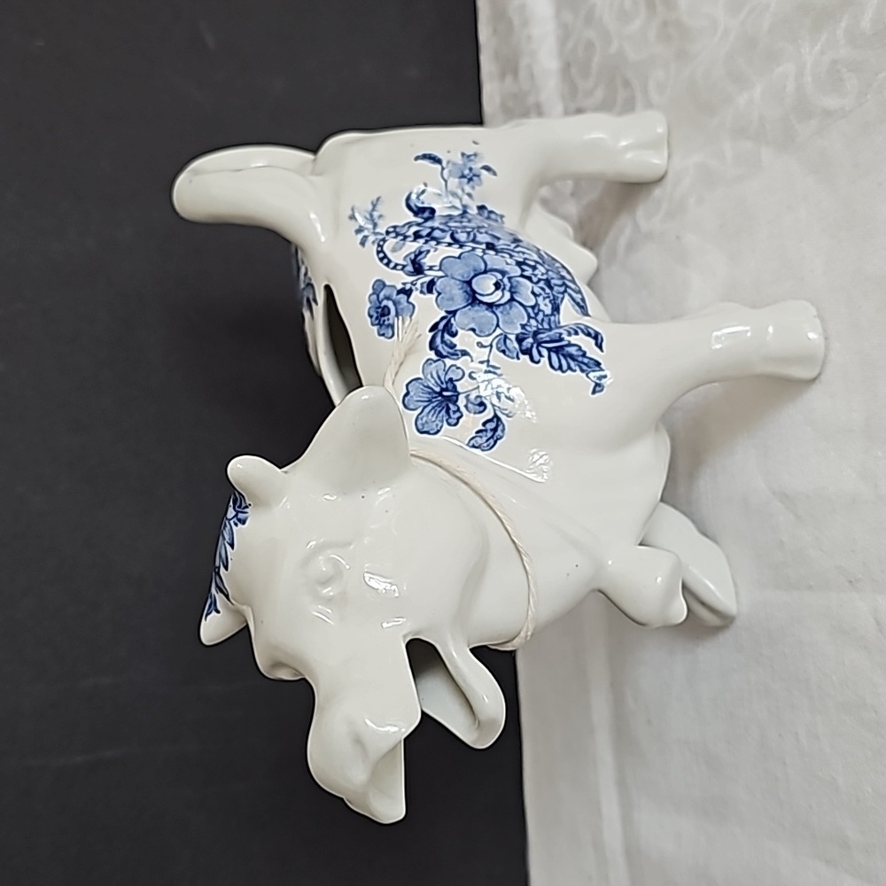 Cow Creamer England Delf Blue Roses